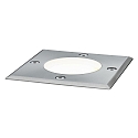 Paulmann Boden-Einbauleuchte IP67, inkl. GU10 LED 3.5W 300K 230lm 38�, befahrbar bis 500kg,  starr, Edelstahl, 10.8 x 10.8cm, eckig