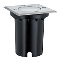 Paulmann Boden-Einbauleuchte IP67, inkl. GU10 LED 3.5W 300K 230lm 38�, befahrbar bis 500kg,  starr, Edelstahl, 10.8 x 10.8cm, eckig