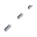 Paulmann Zubeh�r f�r Outdoor Plug&Shine LED Strips - Befestigungsclip-Set (6 Stk.), Aluminium, L 5cm / H 1.75cm