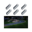 Paulmann Zubeh�r f�r Outdoor Plug&Shine LED Strips - Befestigungsclip-Set (6 Stk.), Aluminium, L 5cm / H 1.75cm