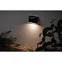 Paulmann LED Solar-Wandleuchte / Orientierungsleuchte ELLIOT, IP44, mit D�mmerungs-Sensor, 0.05W 3000K 5lm, max. 8 Stunden, grau
