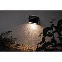 Paulmann LED Solar-Wandleuchte / Orientierungsleuchte ELLIOT, IP44, mit D�mmerungs-Sensor, 0.05W 3000K 5lm, max. 8 Stunden, grau