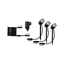 LED Outdoor Spie�leuchte PIKE SPOT PLUG & SHINE, 3er Set, 40�, 3x 2,2W, 24V, 3000K, 240lm, IP65, mit Anschluss, anthrazit