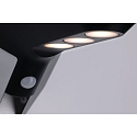 Solar LED Au�enwandleuchte SOLEY mit Bewegungsmelder, IP44, 3000K 100lm, optionale Hausnummer (exkl.)