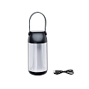 Paulmann battery table lamp CAPULINO LED dimmable, with accumulator IP44, anthracite, transparent dimmable