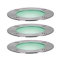Paulmann LED Outdoor Smart Home Bodeneinbauleuchte RGBW PLUG & SHINE ZigBee, 3er Set, 80�, 24V, 3x 3,6W, RGBW, 3000-6500K, 190lm, IP65