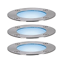 Paulmann LED Outdoor Smart Home Bodeneinbauleuchte RGBW PLUG & SHINE ZigBee, 3er Set, 80�, 24V, 3x 3,6W, RGBW, 3000-6500K, 190lm, IP65
