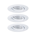 Paulmann Set of 3 LED Recessed luminaire NOVA MINI with Module COIN, swivelling, white matt