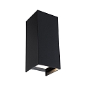 LED Außenwandleuchte FLAME, Up&Down, IP44, 230V, Aluminium, Dunkelgrau, Höhe 15.5cm, 2x3W 3000K 2x390lm 105°