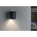 Paulmann outdoor wall luminaire FLAME UP OR DOWN 1 flame, square, switchable IP44, anthracite 