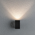 Paulmann outdoor wall luminaire FLAME UP OR DOWN 1 flame, square, switchable IP44, anthracite 
