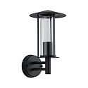 Au�enwandleuchte CLASSIC, IP44, 230V, E27 max. 15W (exkl.). Metall / Glas, Metall dunkelgrau
