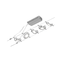 Paulmann LED Seilsystem RoundMac, 5-fach, 12V DC, 5x 4.5W 3000K, inkl. Trafo 60VA, Kunststoff, Chrom matt / Chrom