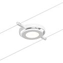 Paulmann LED Seilsystem RoundMac, 5-fach, 12V DC, 5x 4.5W 3000K, inkl. Trafo 60VA, Kunststoff, Wei� matt / Chrom