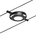 Paulmann LED Seilsystem RoundMac, 5-fach, 12V DC, 5x 4.5W 3000K, inkl. Trafo 60VA, Kunststoff, Schwarz matt / Chrom
