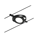 Paulmann LED Seilsystem RoundMac, 5-fach, 12V DC, 5x 4.5W 3000K, inkl. Trafo 60VA, Kunststoff, Schwarz matt / Chrom