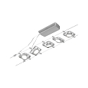 Paulmann LED Seilsystem MacLED, 5-fach, 12V DC, 5x 4.5W 3000K, inkl. Trafo 60VA, Kunststoff, Chrom matt / Chrom