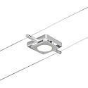 Paulmann LED Seilsystem MacLED, 5-fach, 12V DC, 5x 4.5W 3000K, inkl. Trafo 60VA, Kunststoff, Chrom matt / Chrom