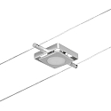 Paulmann LED Seilsystem MacLED, 5-fach, 12V DC, 5x 4.5W 3000K, inkl. Trafo 60VA, Kunststoff, Chrom matt / Chrom