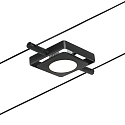 Paulmann LED Seilsystem MacLED, 5-fach, 12V DC, 5x 4.5W 3000K, inkl. Trafo 60VA, Kunststoff, Schwarz matt / Chrom
