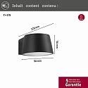 Paulmann LED Au�enwandleuchte CAPEA, IP44, 230V, 5W 3000K 500lm 98�, Aluminium, Grau