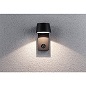 Paulmann outdoor wall luminaire CAPEA LED with motion detector IP44, grey 