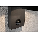 Paulmann outdoor wall luminaire CAPEA LED with motion detector IP44, grey 