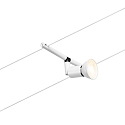 Paulmann Seilsystem-Basisset SALT, 5-fach, 12V, 5x GU5.3 max. 10W, inkl. Trafo 60VA, Kunststoff / Metall, Wei� matt / Chrom