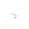 Paulmann Seilsystem-Basisset SALT, 5-fach, 12V, 5x GU5.3 max. 10W, inkl. Trafo 60VA, Kunststoff / Metall, Wei� matt / Chrom