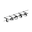 Paulmann wire system LED WIRE SYSTEMS CORDUO CIRCLE round, set of 5, switchable IP20, chrome, black matt 