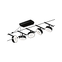Paulmann wire system LED WIRE SYSTEMS CORDUO CIRCLE round, set of 5, switchable IP20, chrome, black matt 