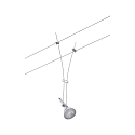 Paulmann Seilsystem-Einzelspot COMET, 12V, GU5.3 max. 50W (exkl.), Metall, Chrom matt