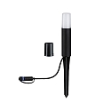 Paulmann PLUG & SHINE Spie�leuchte FLAREA, IP65, 24V, 3W 3000K 280lm, dimmbar, Metall, Schwarz, 20cm