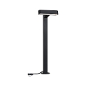 LED Pollerleuchte PLUG&SHINE ITO, IP65, 7W, 3000K, horizontal, dimmbar, anthrazit