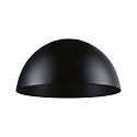 LED system luminaire ULine PENDEL BOL � 30CM rigid, half round IP20, black matt dimmable