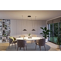 Paulmann LED system luminaire ULine PENDEL CONE � 35CM flat, rigid, conical IP20, black matt dimmable