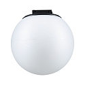 LED system luminaire ULine PENDEL BALL � 15CM with diffuser, ball shaped IP20, black matt dimmable