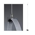 Paulmann pendant suspension ULine - 200CM PENDULUM HOLDER isolated, mechanical, suitable for shortening, black matt, silver