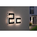 Paulmann illuminated house number IP44, black 