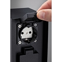 Paulmann Outdoor Steckdosens�ule RIO, IP44, eckig, zweifach, 230V Schuko, max. 3650W, mit Klappdeckeln, anthrazit