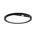 Outdoor LED Panel LAMINA PIR, IP44, mit Bewegungsmelder, Rund, � 28cm, 230V, 15W 3000K 1200lm, wei�, Schwarz