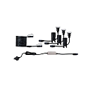 LED Outdoor Bodeneinbauleuchte FLOOR MINI PLUG & SHINE CH, 3er Set, 80�, 3x 2,5W, 3000K, 50lm, IP67, silber