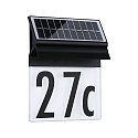 Paulmann LED Solar Hausnummernleuchte IP44, 3000K, 14lm, schwarz