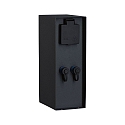 Steckdosens�ule PLUG&SHINE RIO, 2-fach, IP44, 24V, anthrazit