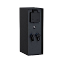 Steckdosens�ule PLUG&SHINE RIO, 2-fach, IP44, 24V, mit D�mmerungssensor, anthrazit