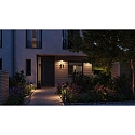 Paulmann LED Au�enwandleuchte CAPEA, IP44, 6W 2200K 550lm 98�, schaltbar, Alumnium, anthrazit / klar