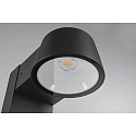 Paulmann LED Pollerleuchte CAPEA, IP44, 50cm, 6W 2200K 450lm 98�, schaltbar, Aluminium, anthrazit / klar