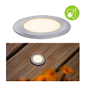 Paulmann Outdoor LED Boden-Einbauleuchte LED GOLD LIGHT POINT, IP65, � 5cm, 230V, 2.2W 2200K 60lm 120�, belastbar bis 500kg, Edelstahl