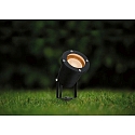 Paulmann LED Gartenstrahler GOLDLICHT, IP65, inkl. GU10 LED 4.3W 2200K 320lm 38�, schaltbar, 200cm Kabel mit IP-Schukostecker, schwarz