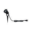 Paulmann LED Gartenstrahler GOLDLICHT, IP65, inkl. GU10 LED 4.3W 2200K 320lm 38�, schaltbar, 200cm Kabel mit IP-Schukostecker, schwarz